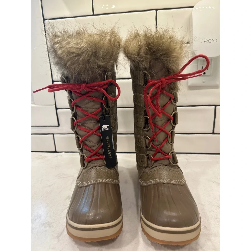 Sorel Tofino II Waterproof Winter Boots Brown Faux Fur Outdoor Womens 5.5 NWT